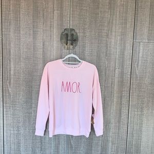 Rae Dunn Pull-Over “AMOR”‎ Sweatshirt